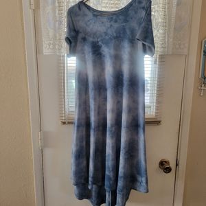 Lularoe XS blue tye dyed Carly